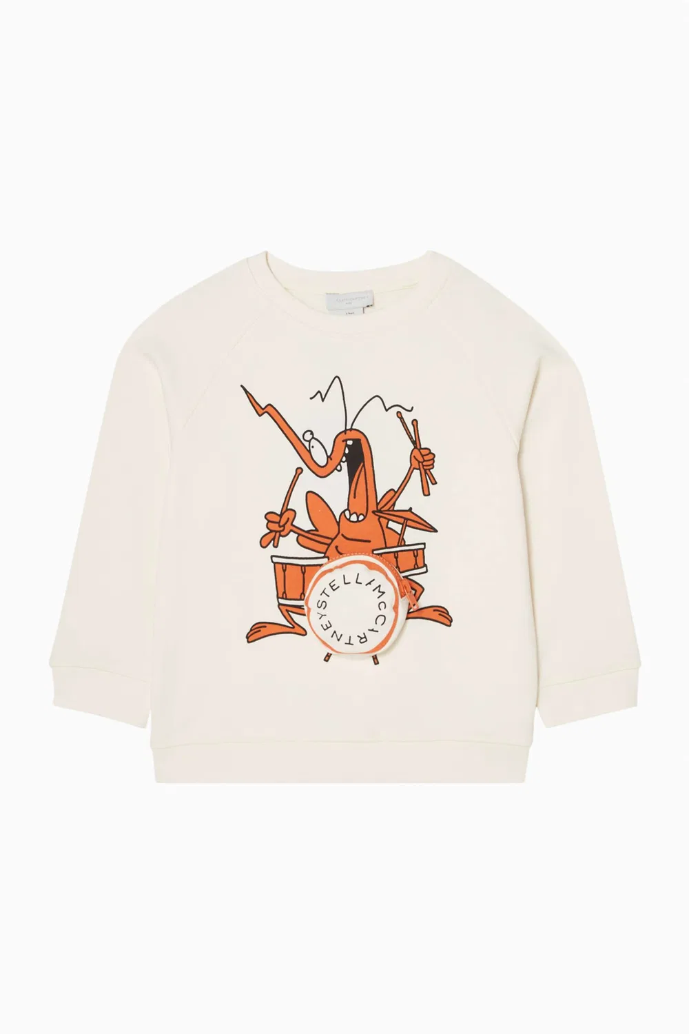 Свитшот с принтом Insect Playing Drums Stella McCartney