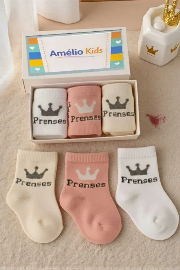 Детский комплект махровых носков с принтом Amélio Kids, Multicolor