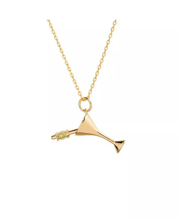 

Ожерелье с подвеской в виде мартини, покрытое 14-каратным золотом Little Sky Stone, gold