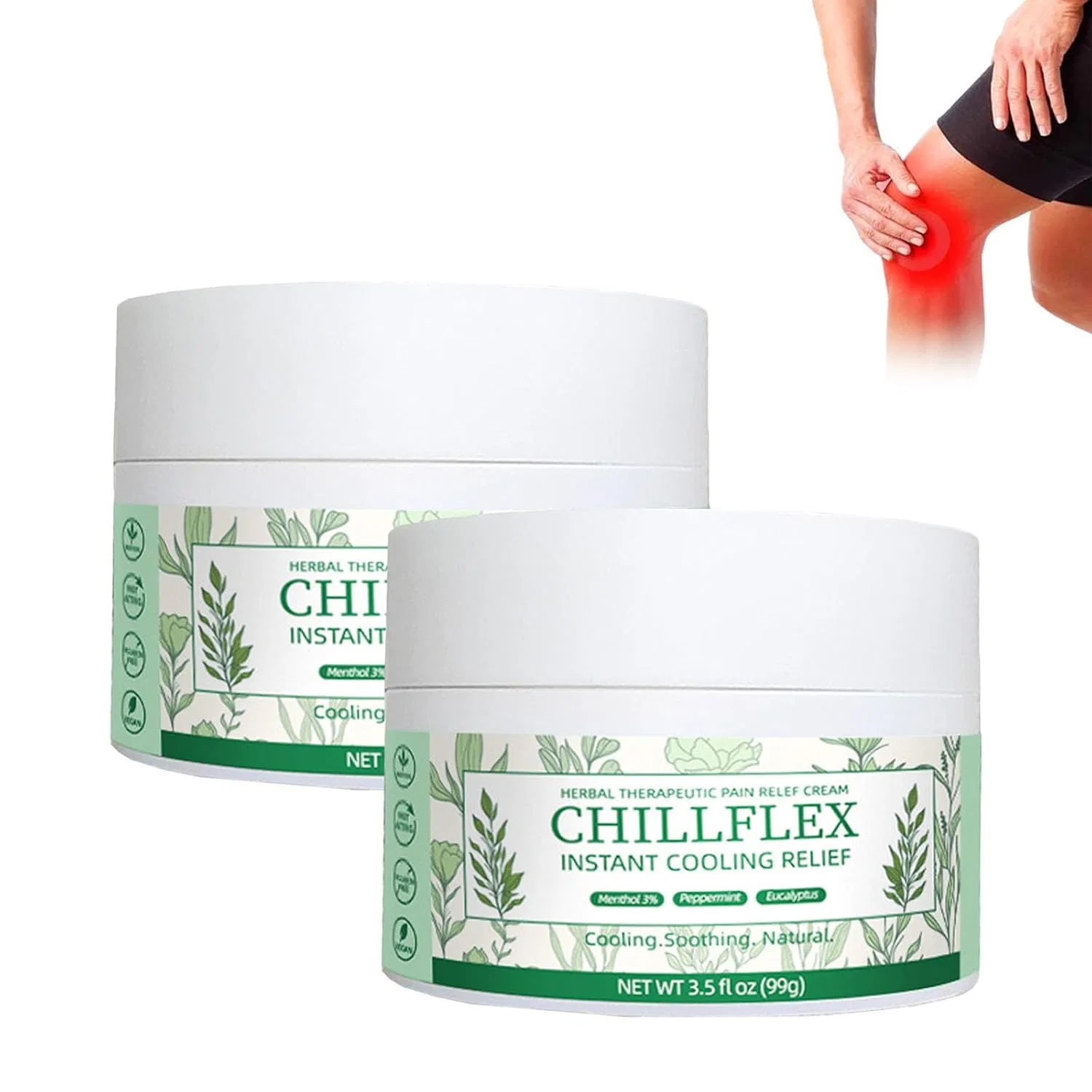 Охлаждающий крем ChillFlex Instant Cooling Cream, 2 шт, 100 мл Sovtay