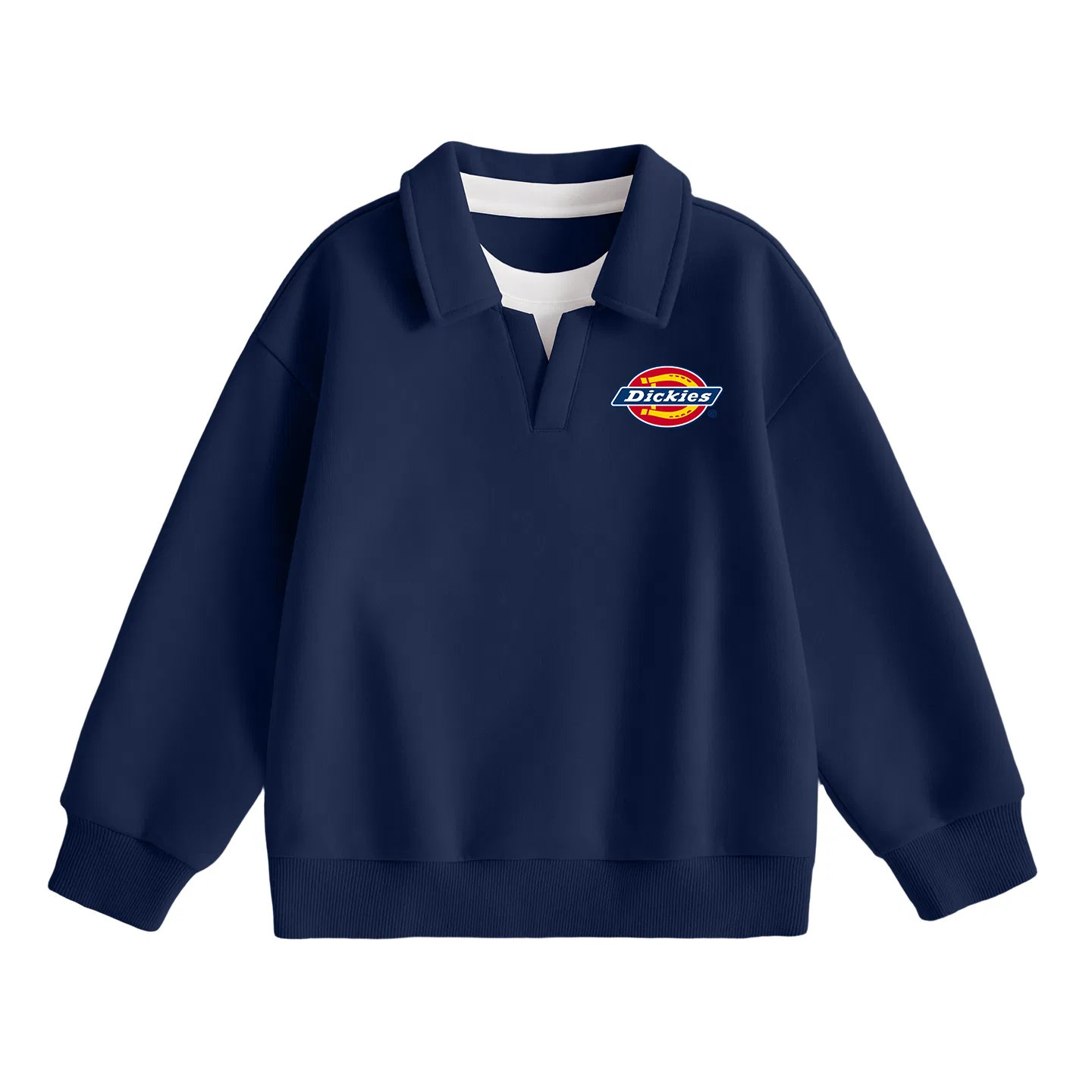 Детский свитшот с поло-воротником Dickies, Navy Blue