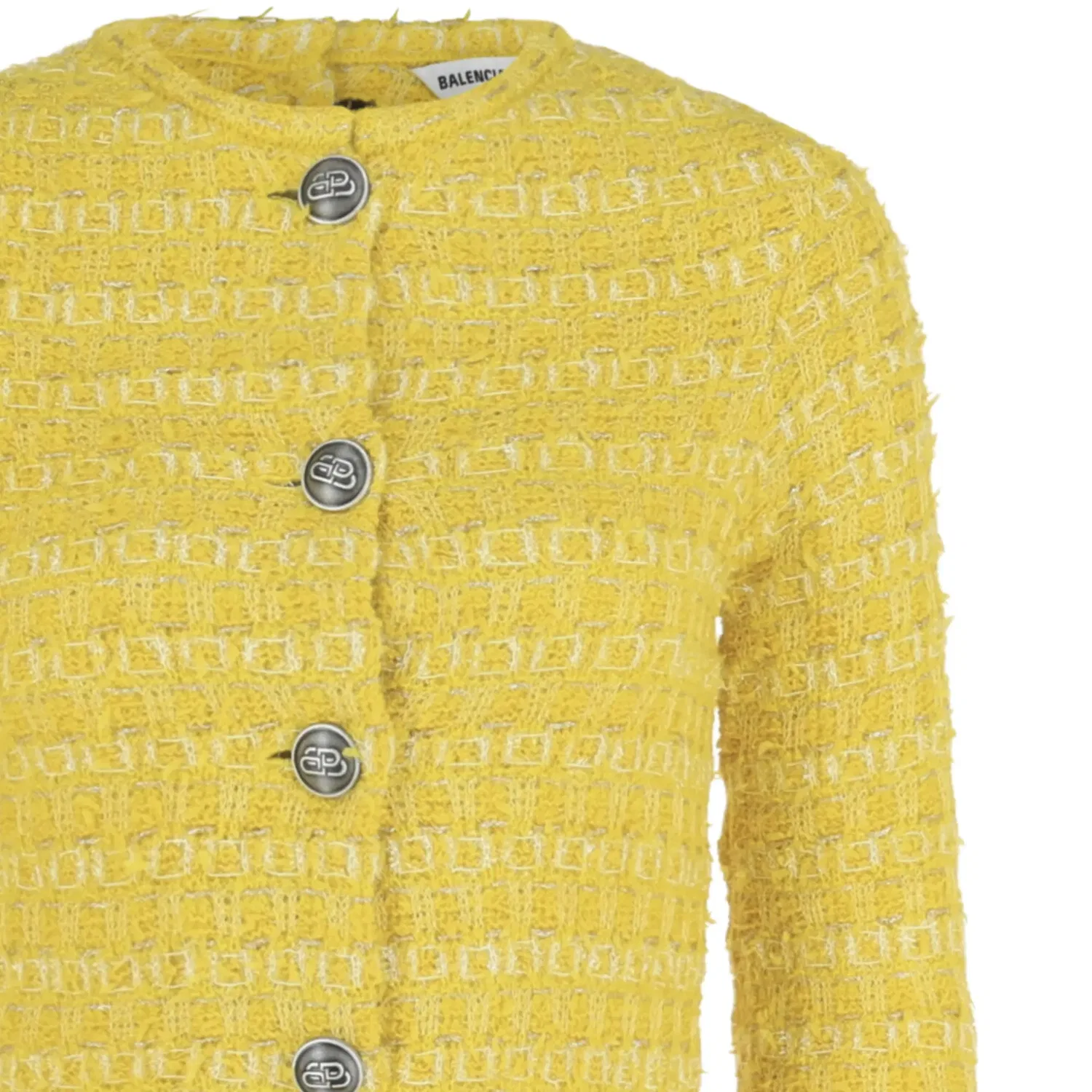 Платье Balenciaga с открытой спиной и спереди, желтый — фото 3