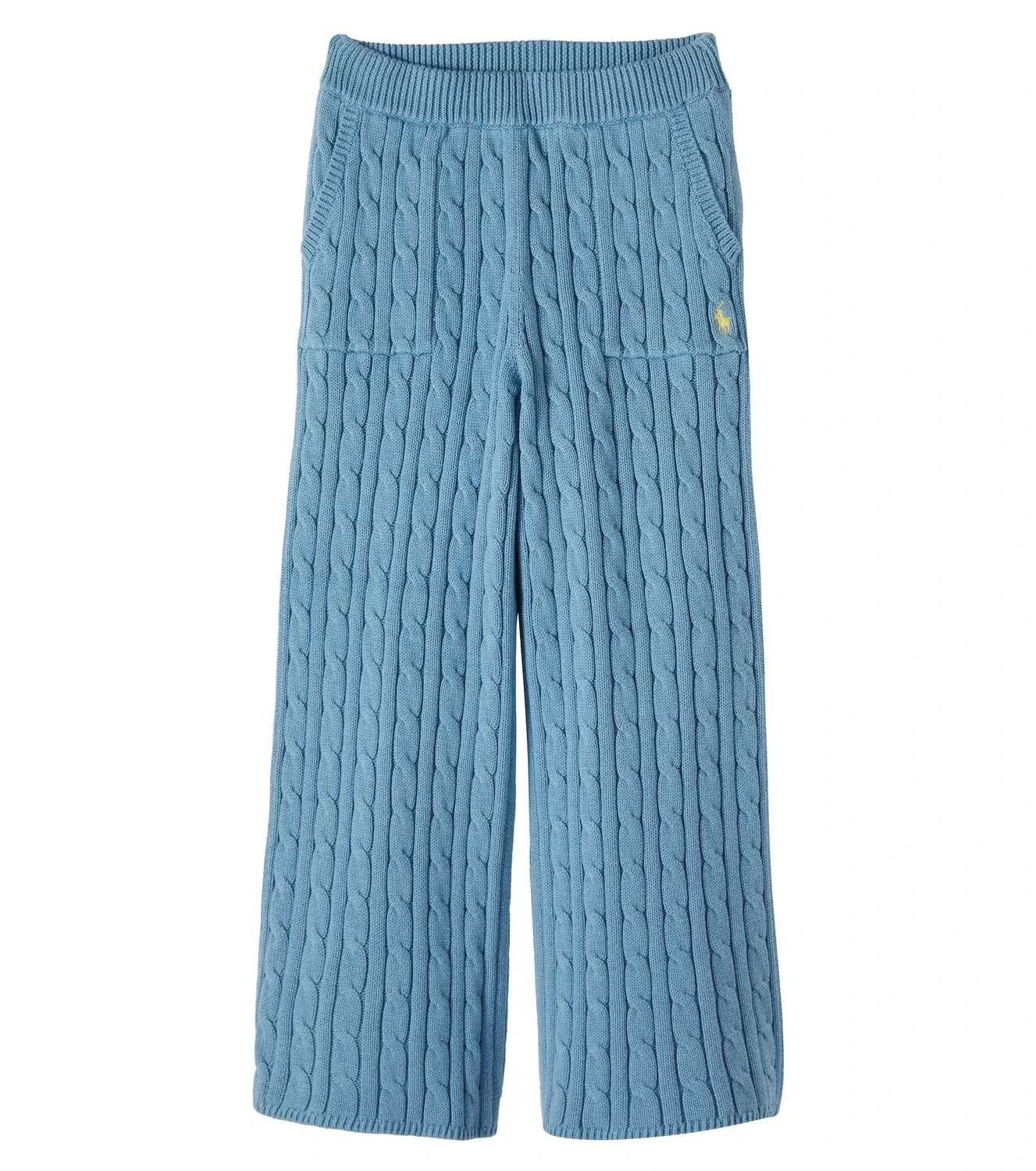 Брюки хлопковые жаккардовые Polo Ralph Lauren Kids, синий
