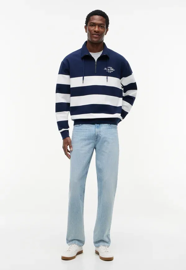 Свитшот с капюшоном хлопковый Nautical Heritage Tommy Hilfiger, Carbon темно-синий — фото 2