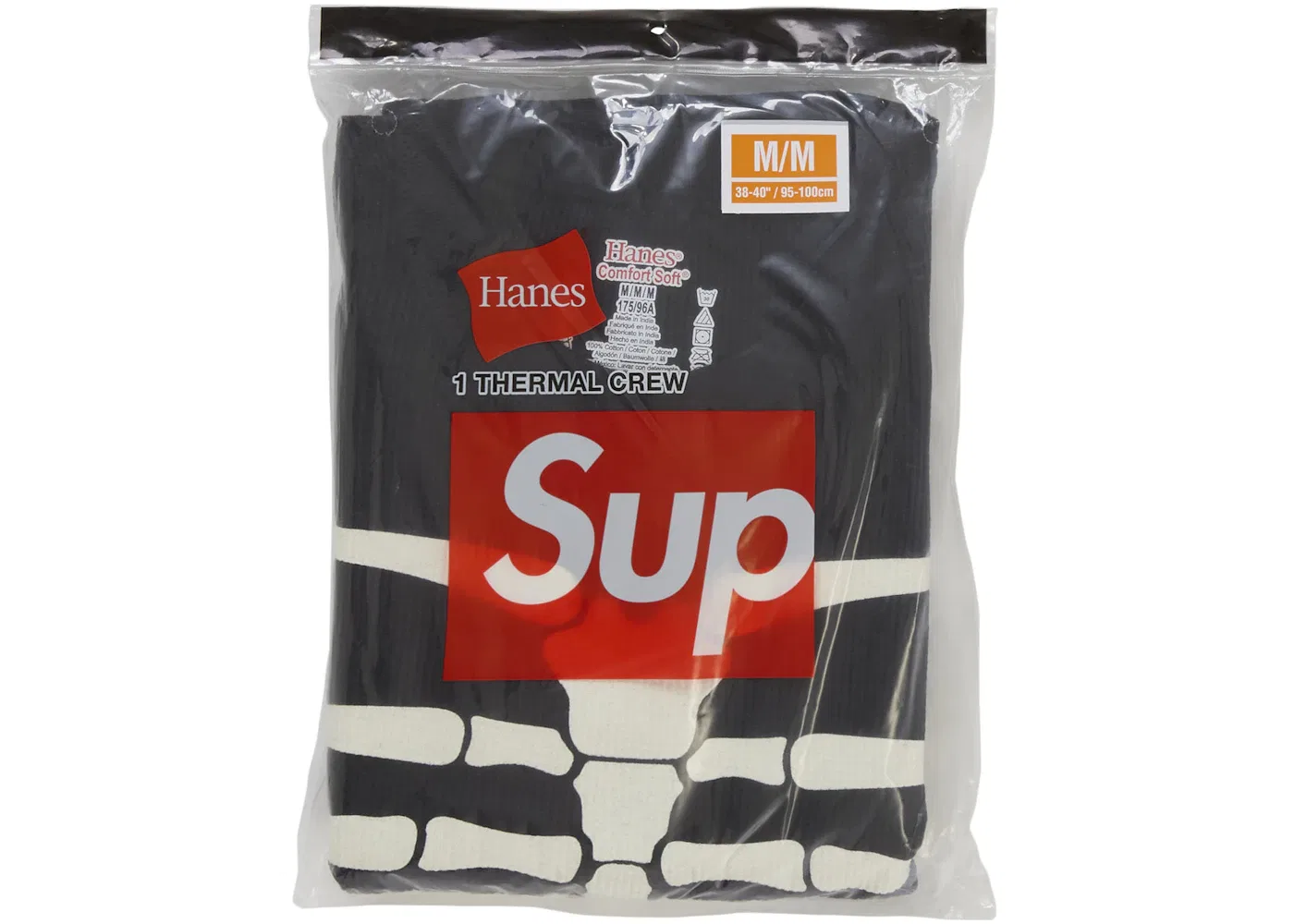 Мужская толстовка с принтом Bones Crew FW25 Supreme, Black — фото 3