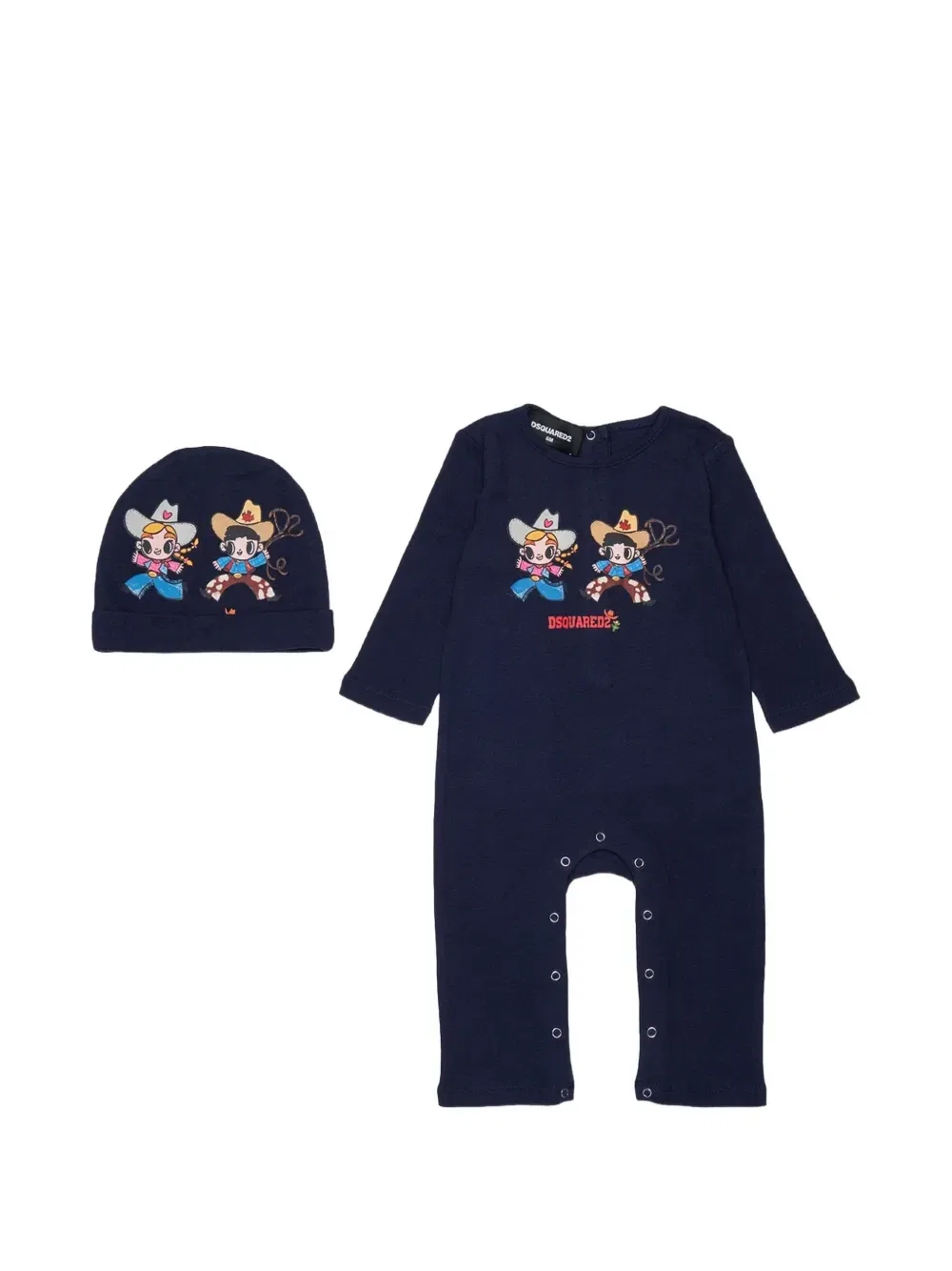 Пижамный комплект с графическим принтом Dsquared2 Kids, синий