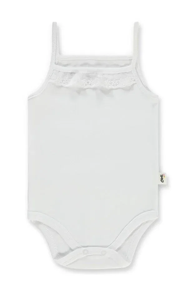 Детское боди для девочек хлопковое Civil Baby, White — фото 2