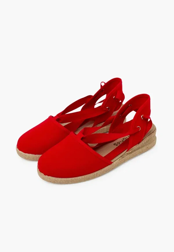Кроссовки хлопковые Espadrilles Pisamonas, Red, красный — фото 2