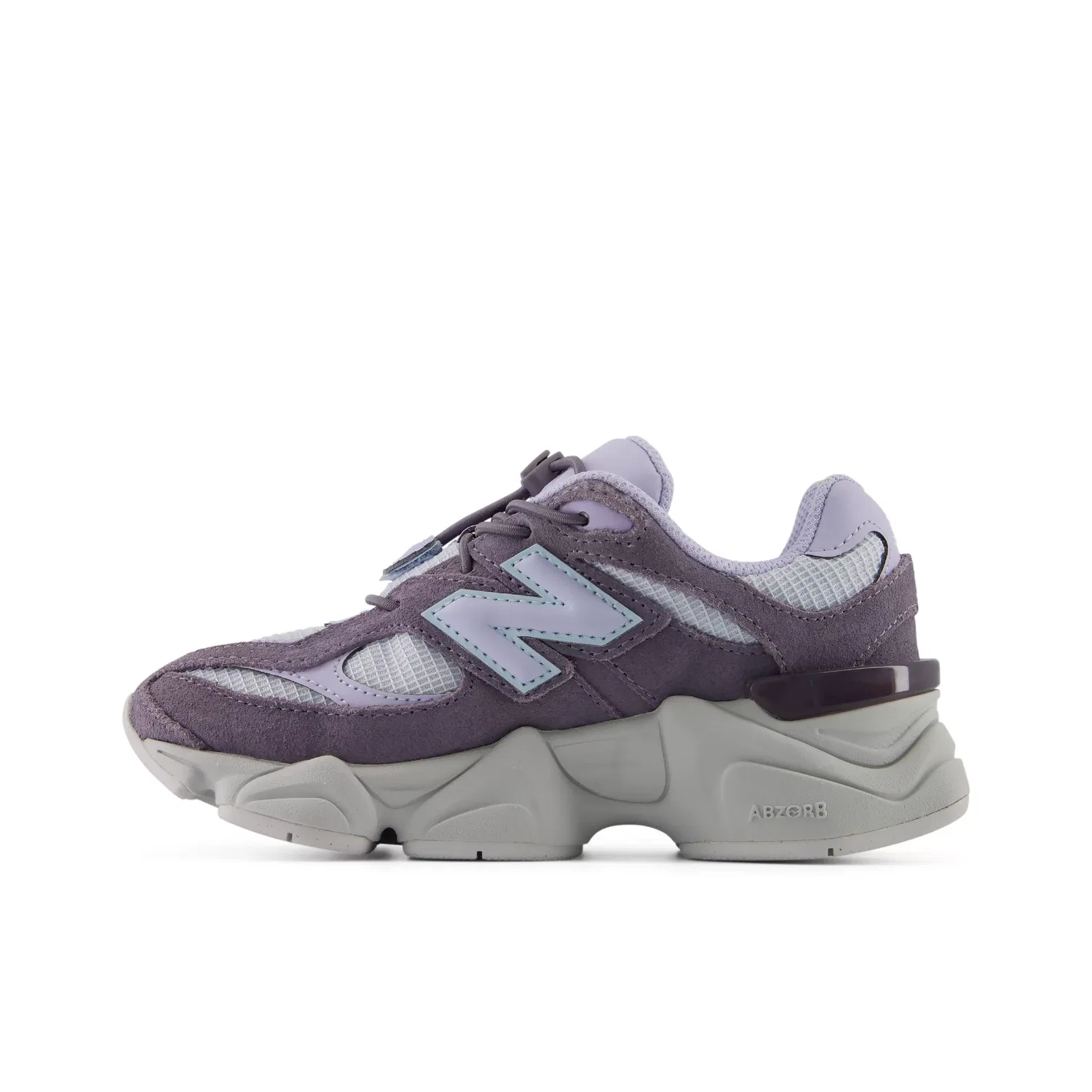 Детские кроссовки с эластичными шнурками 9060 Bungee New Balance, Smoked Violet With Off-Line Grey — фото 3