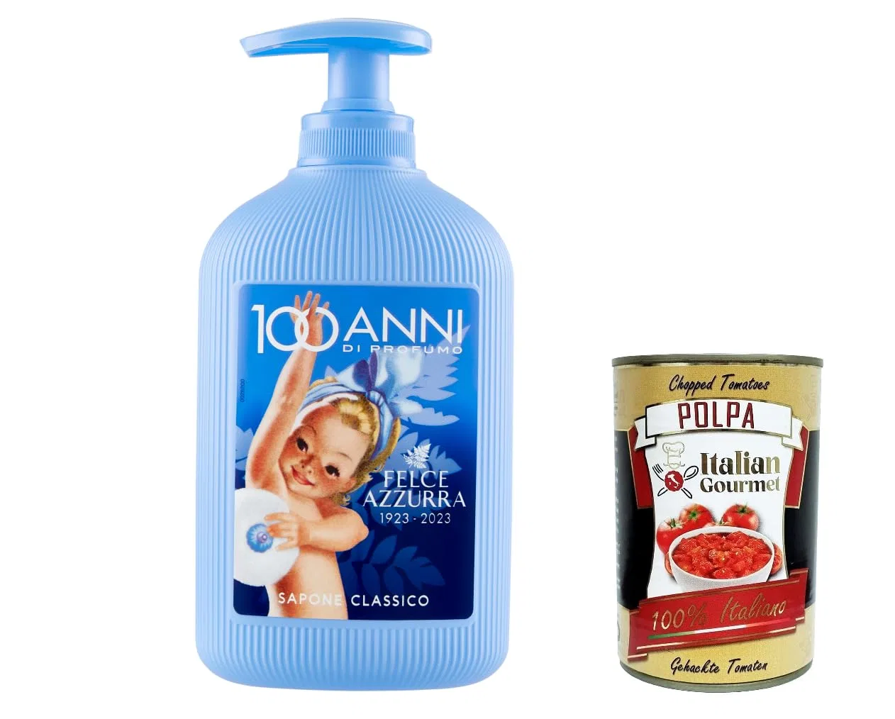 Жидкое мыло Felce Azzurra Classico, 6 x 300 мл, Italian Gourmet Polpa 400 г Italian Gourmet E.R.
