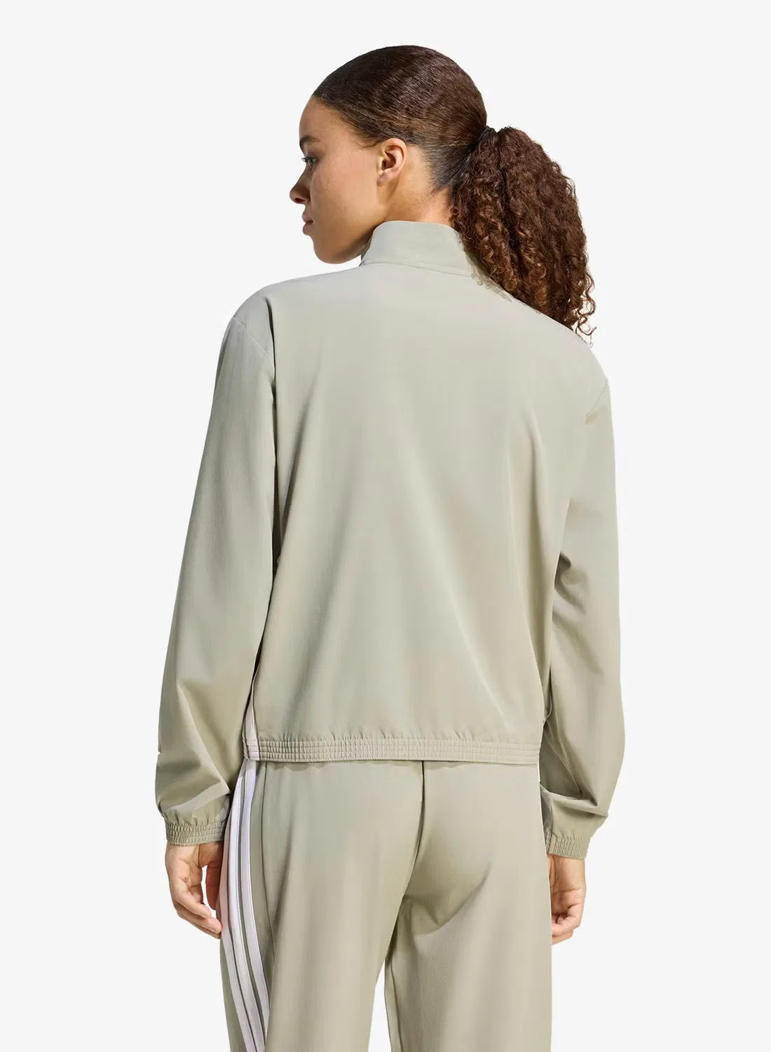 Худи с капюшоном на молнии 3-Stripes Adidas, серебристый — фото 2