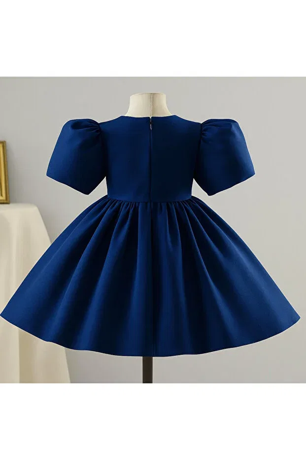 Детское платье для девочек с принтом Umay Model Musgem, Navy Blue — фото 3