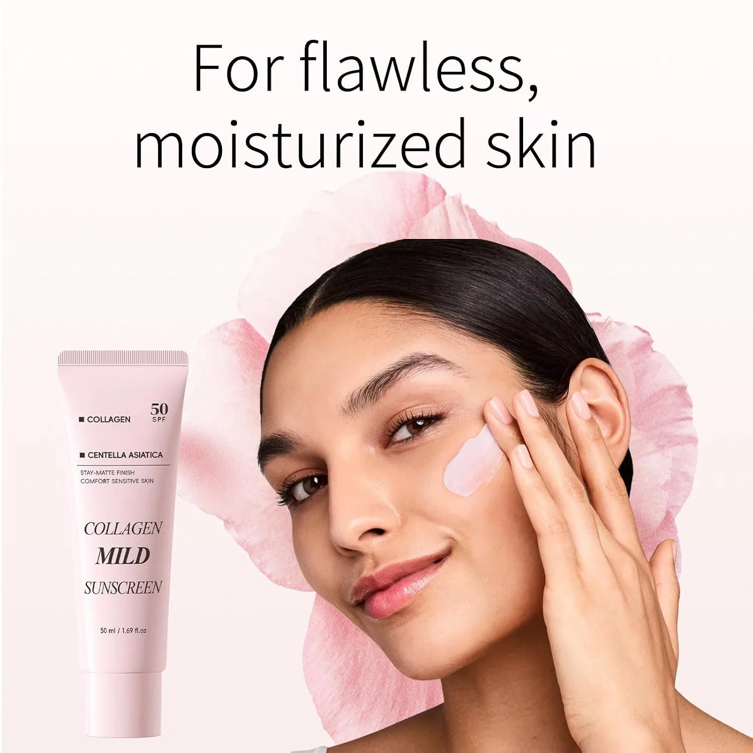 Солнцезащитный крем для лица SPF 50 с коллагеном, 50 мл, Aloe Vera Radiantre — фото 2