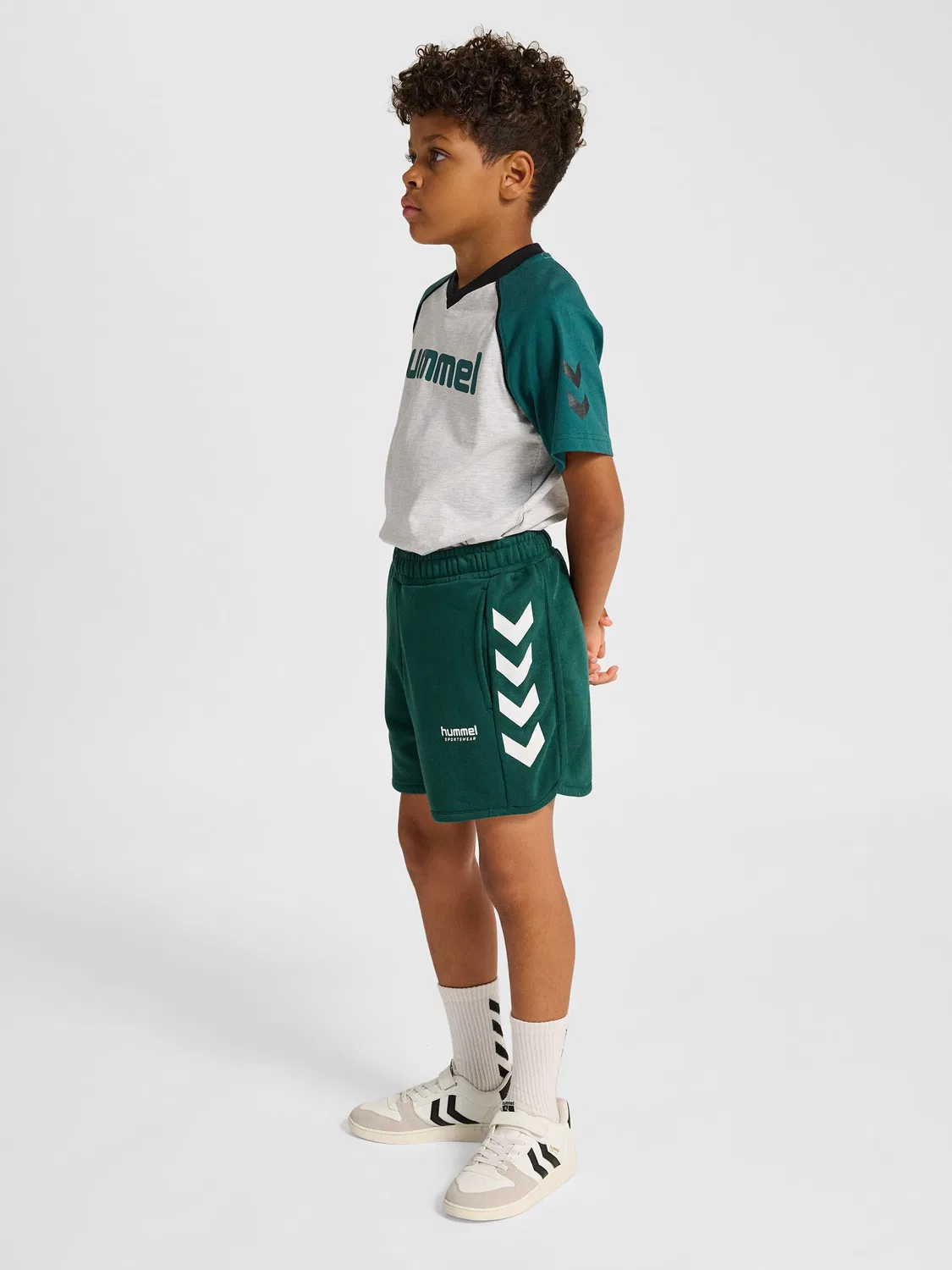 Детские шорты свободного кроя Hmljr Loose Hummel, Цвет: Dunkelgrun — фото 3