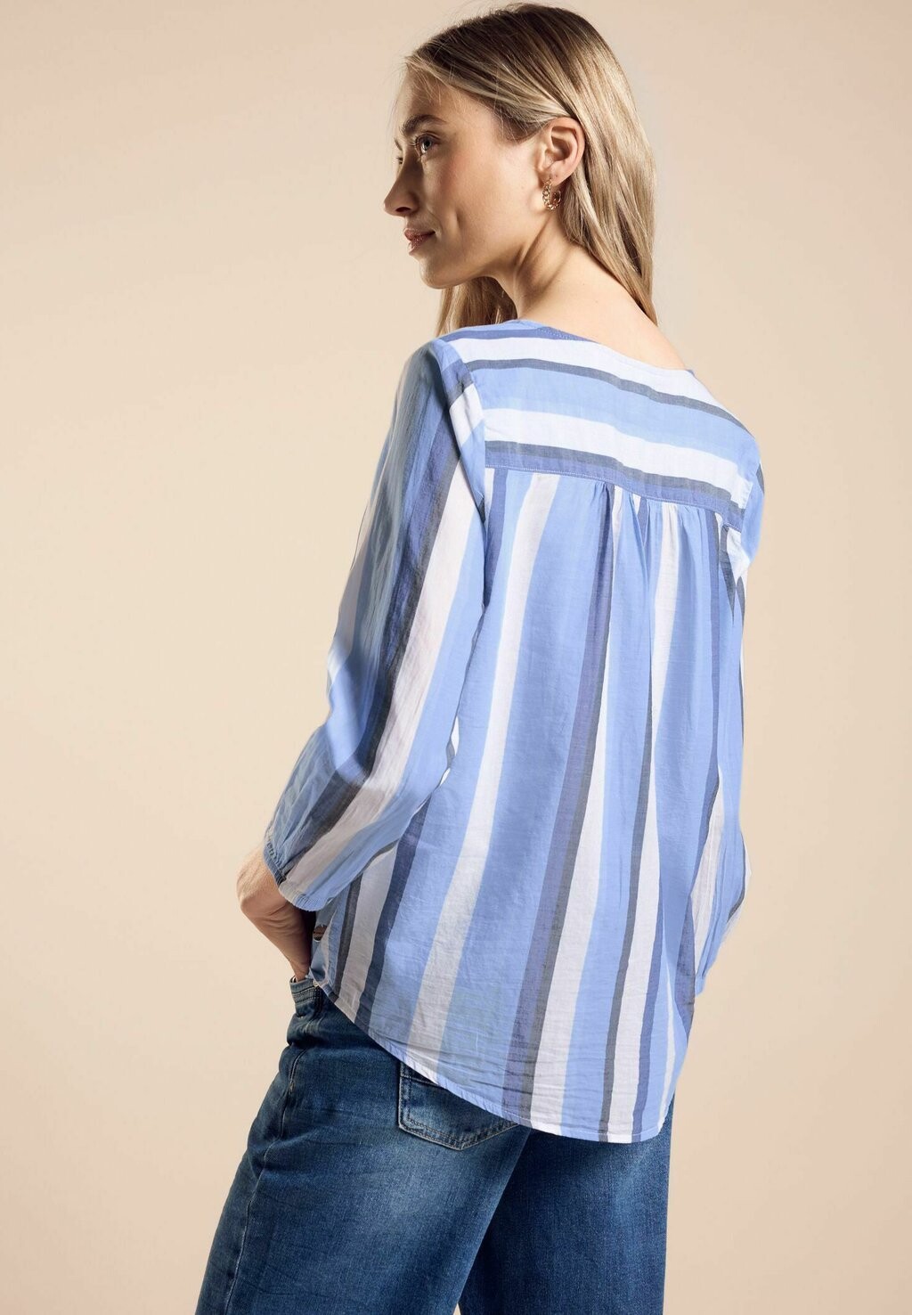 

Блуза SOMMER MIT STREIFEN Street One, синий