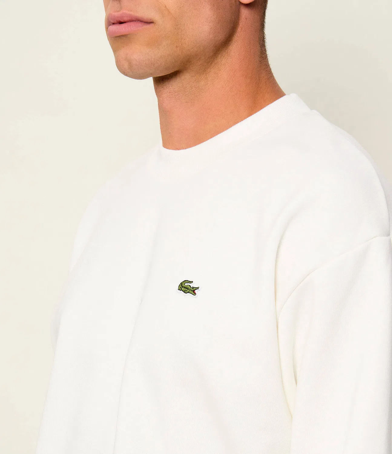Толстовка Regular Fit Lacoste, Bianco — фото 4