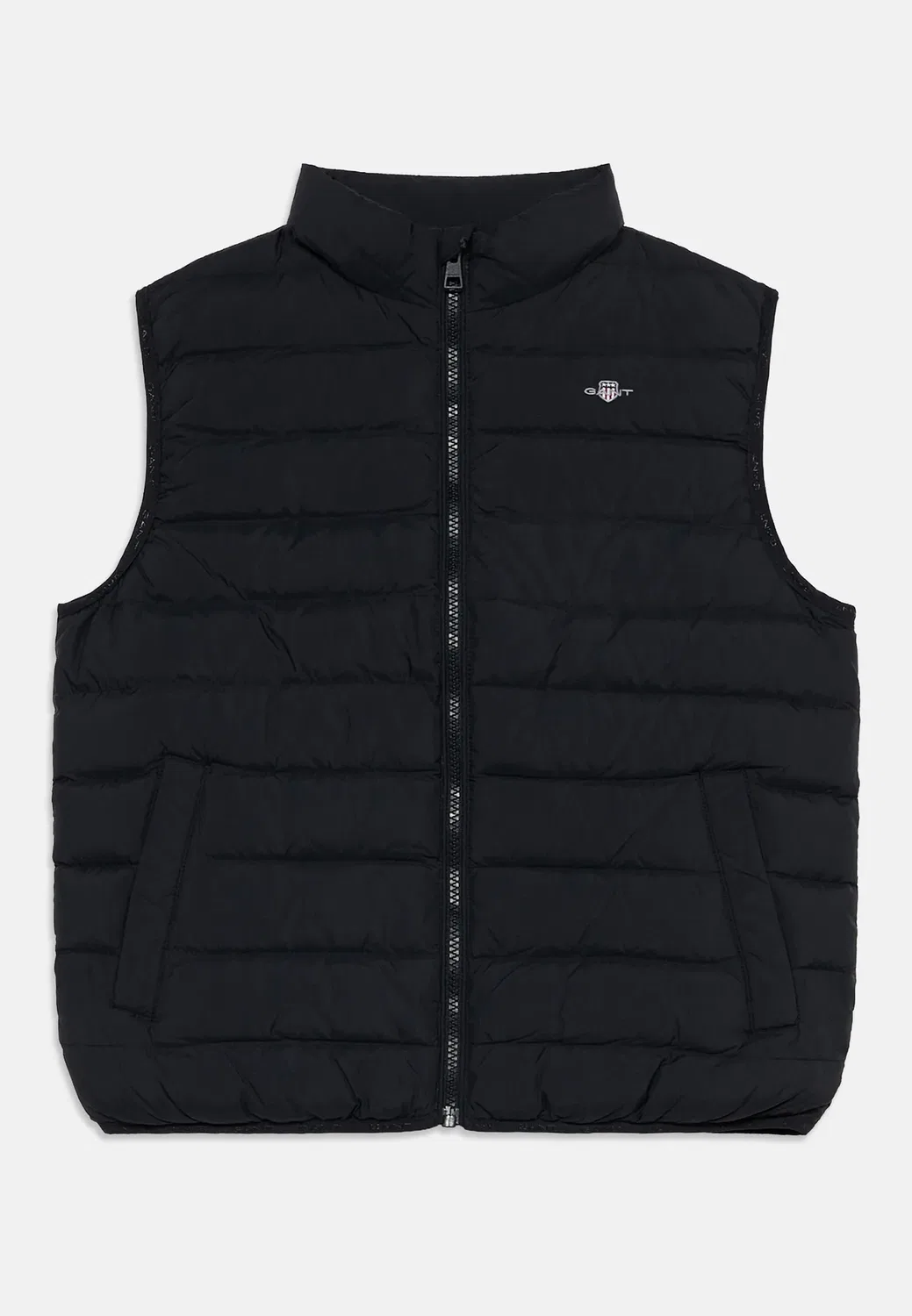 Блестящий жилет унисекс Gant, Black