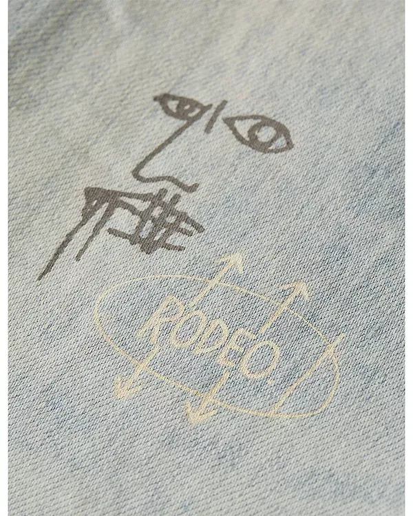 Детские джинсы для мальчиков с принтом Basquiat The Pitch Scotch & Soda, Texas Blue — фото 3