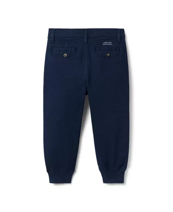 Детские брюки-джоггеры для мальчиков The Button Twill Jogger Janie And Jack, темно-синий — фото 2