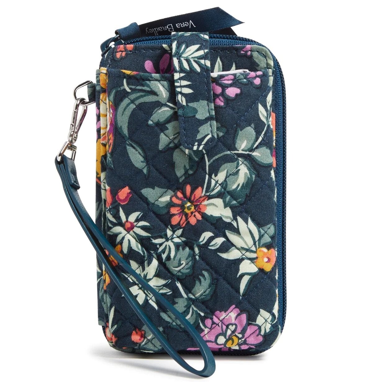 

Кошелек Vera Bradley Cotton Smartphone With Rfid Protection, темно-бирюзовый/мультиколор