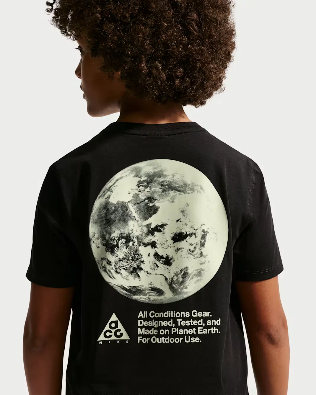 Детская футболка Dri-FIT Planet Earth для подростков Nike ACG, Black — фото 3