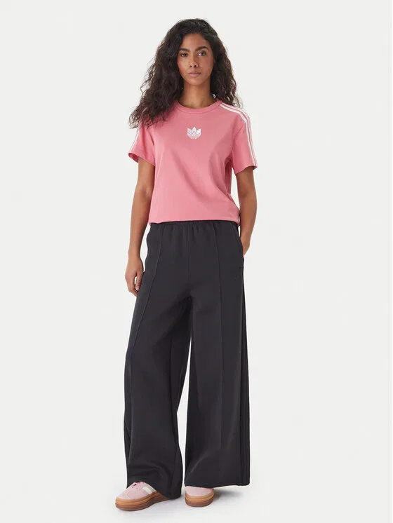 Футболка loose fit adicolor 3D Trefoil Adidas, розовый — фото 2