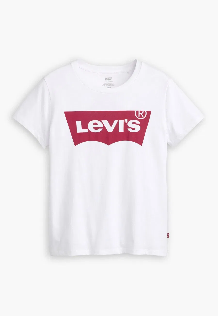 Футболка LEVI'S "Perfect Tee" цвета "слоновая кость"