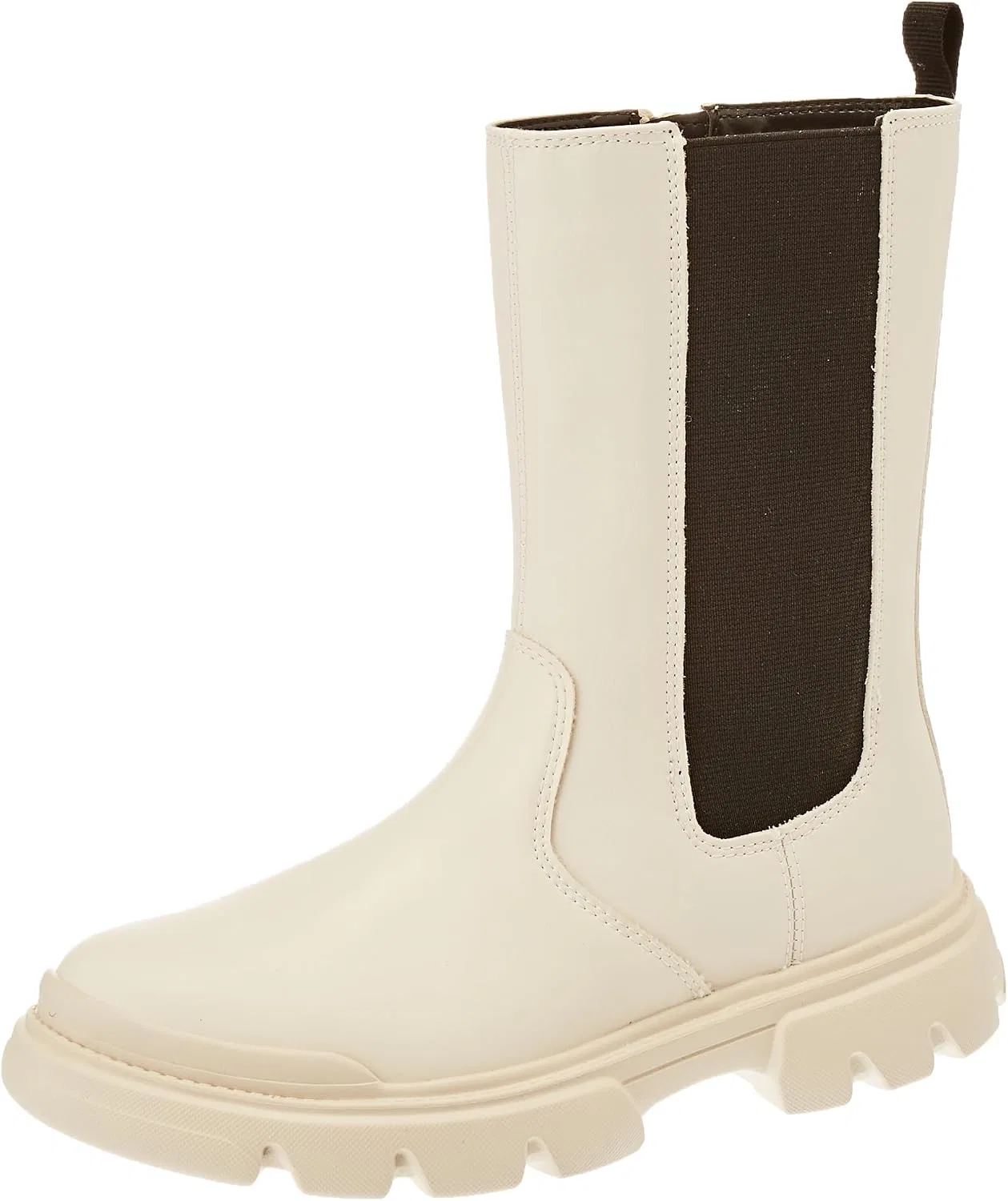 Детские ботинки для девочек Junette Geox, Lt Ivory Black