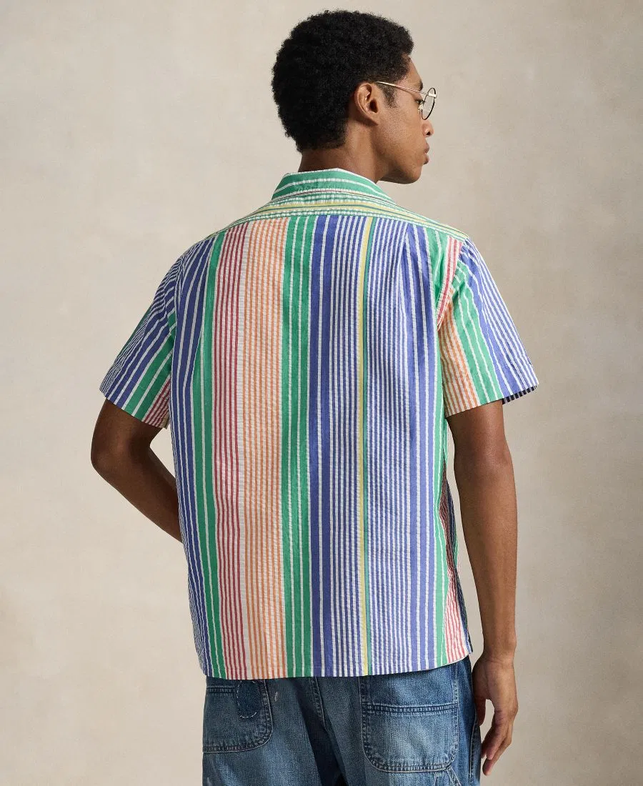 Рубашка классического кроя из сисака с коротким рукавом, модель RL Prepster Polo Ralph Lauren, Harbour Island Run On — фото 2
