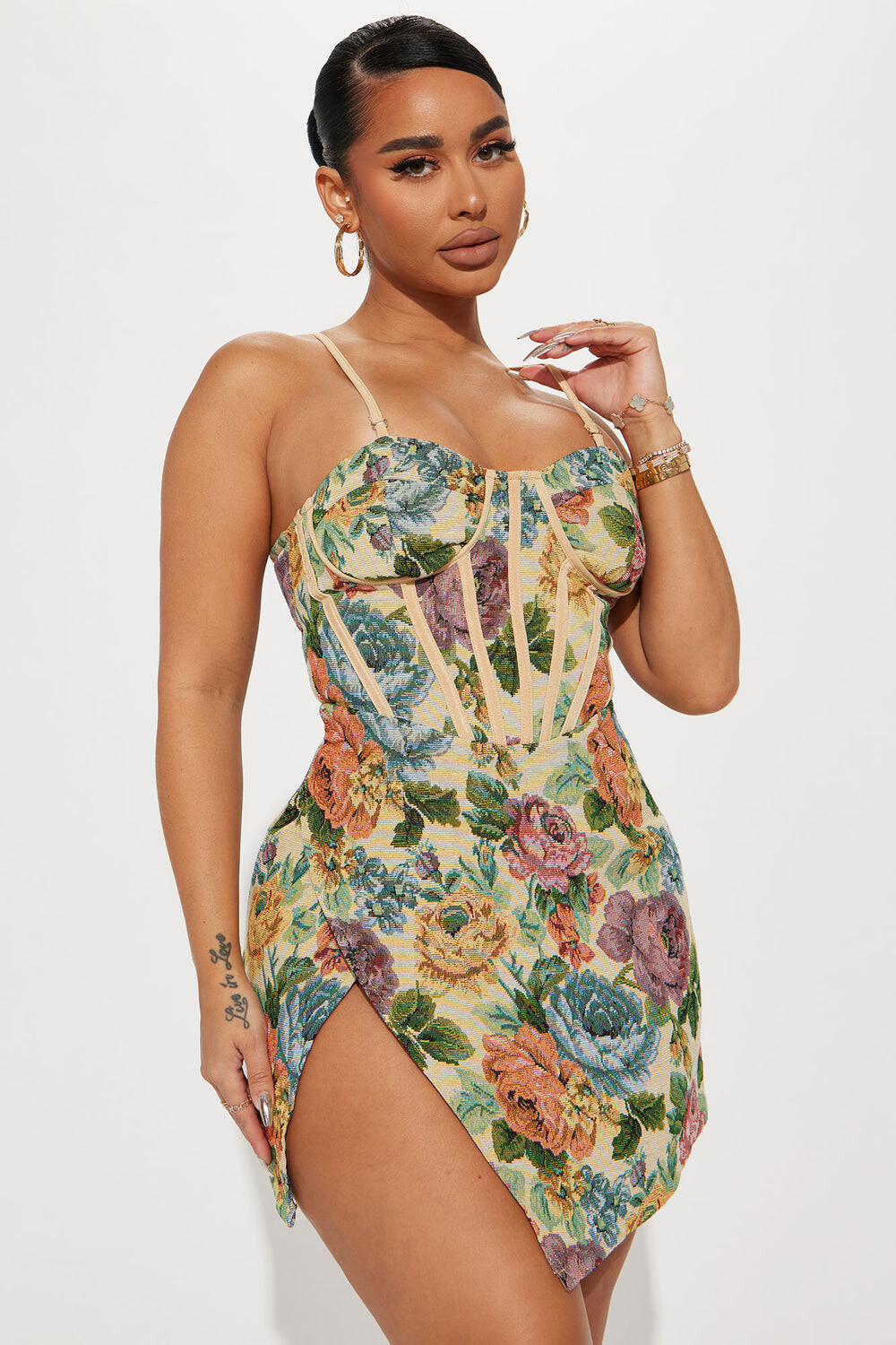 

Мини платье Fashion Nova FS07061, серо-коричневый