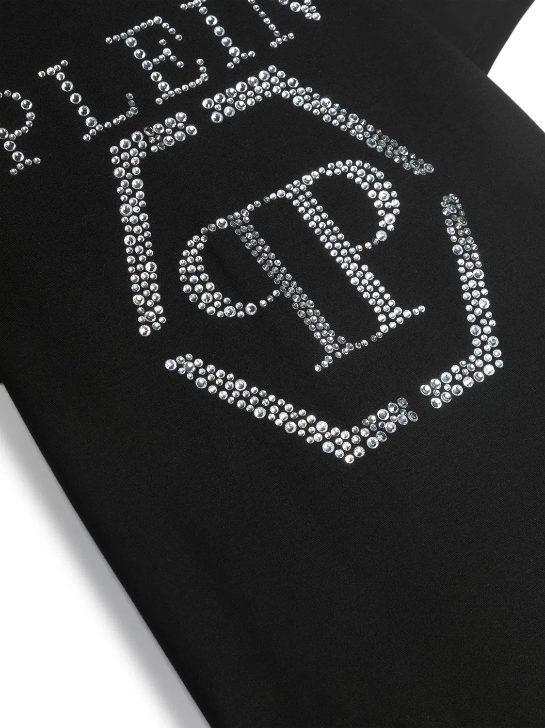 Платье с коротким рукавом и стразами Philipp Plein, черный — фото 3