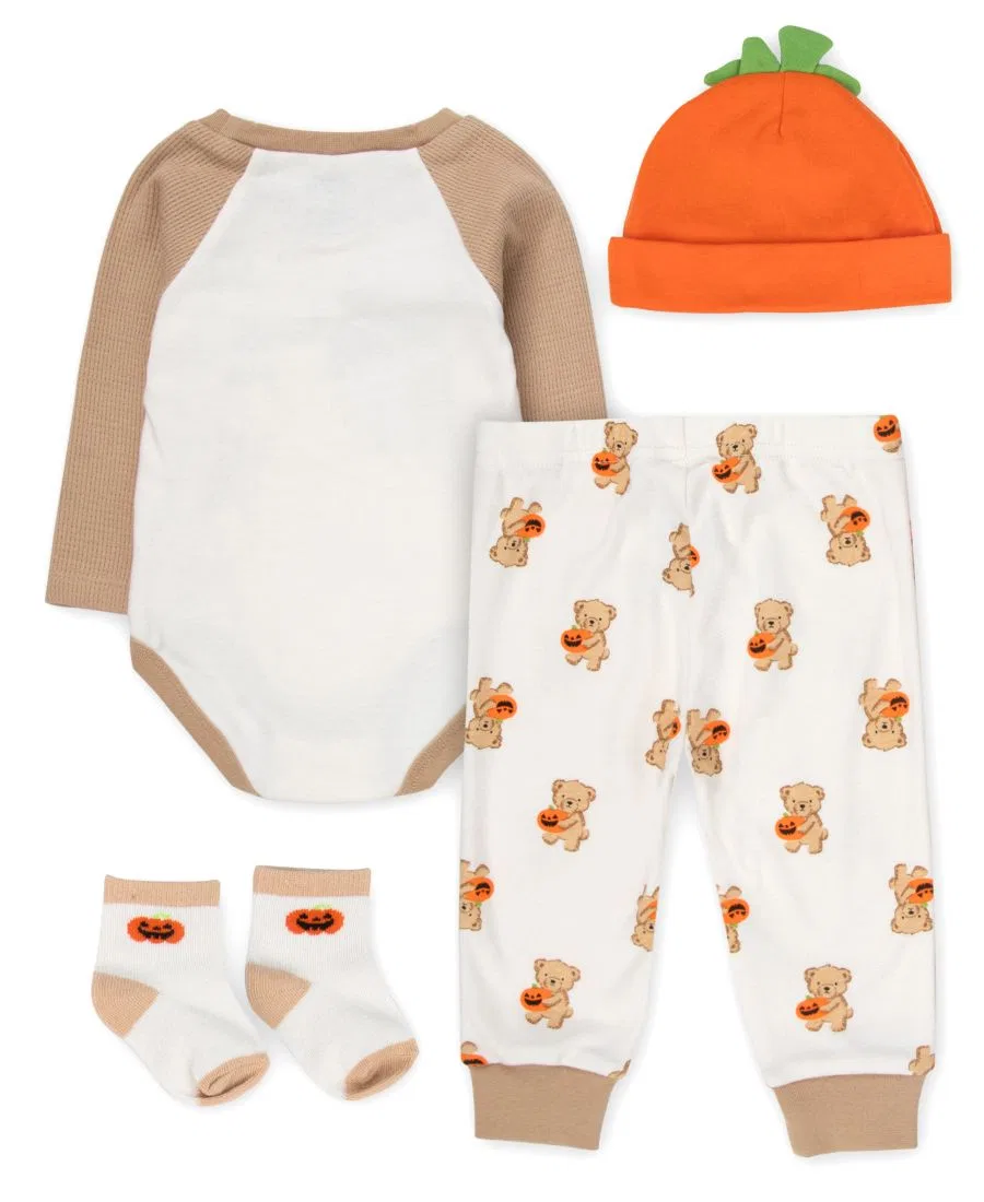 Комплект из 4 предметов для малыша My First Halloween Bear Baby Essentials, Beige Khaki — фото 2