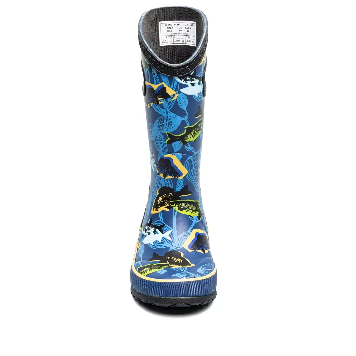 Детские сапоги для девочек водонепроницаемые Fish Bogs, Navy Multi — фото 2