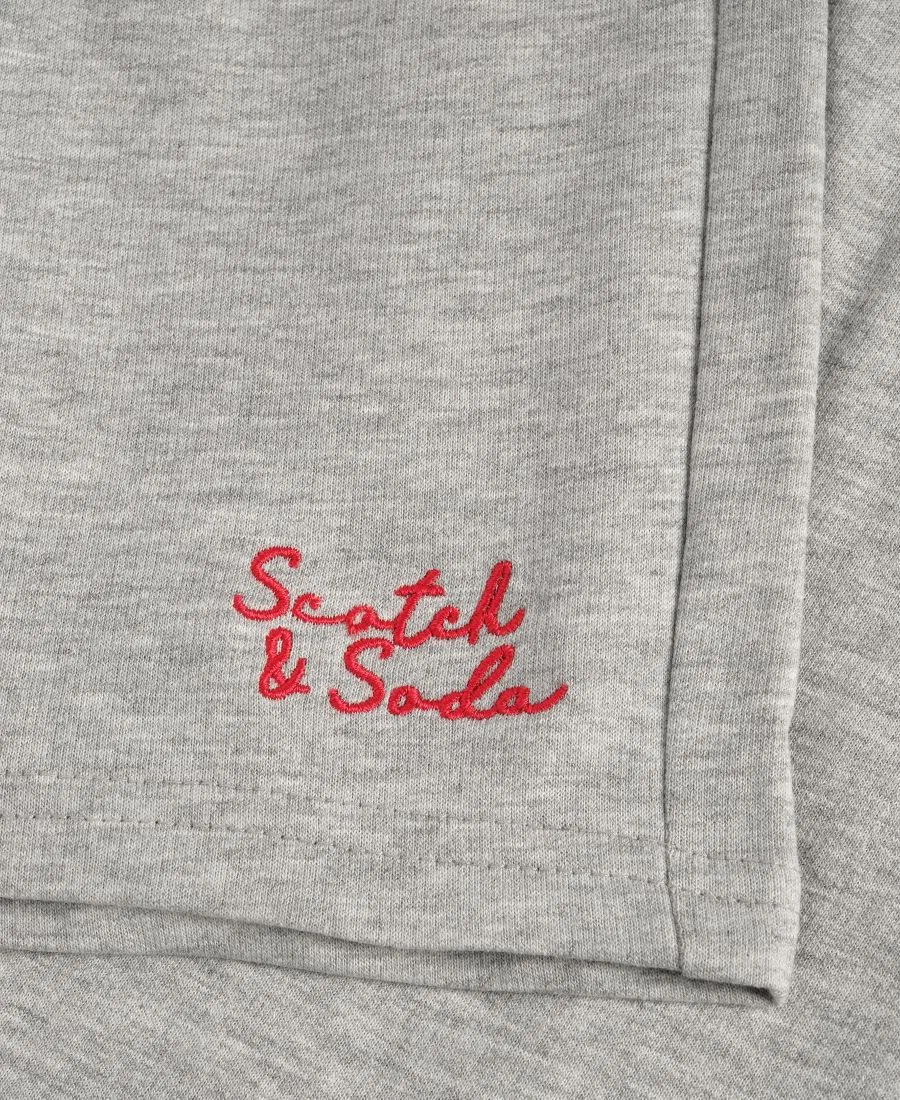Комплект из футболки с коротким рукавом и шорт, 2 предмета SCOTCH & SODA, Red Gray — фото 4
