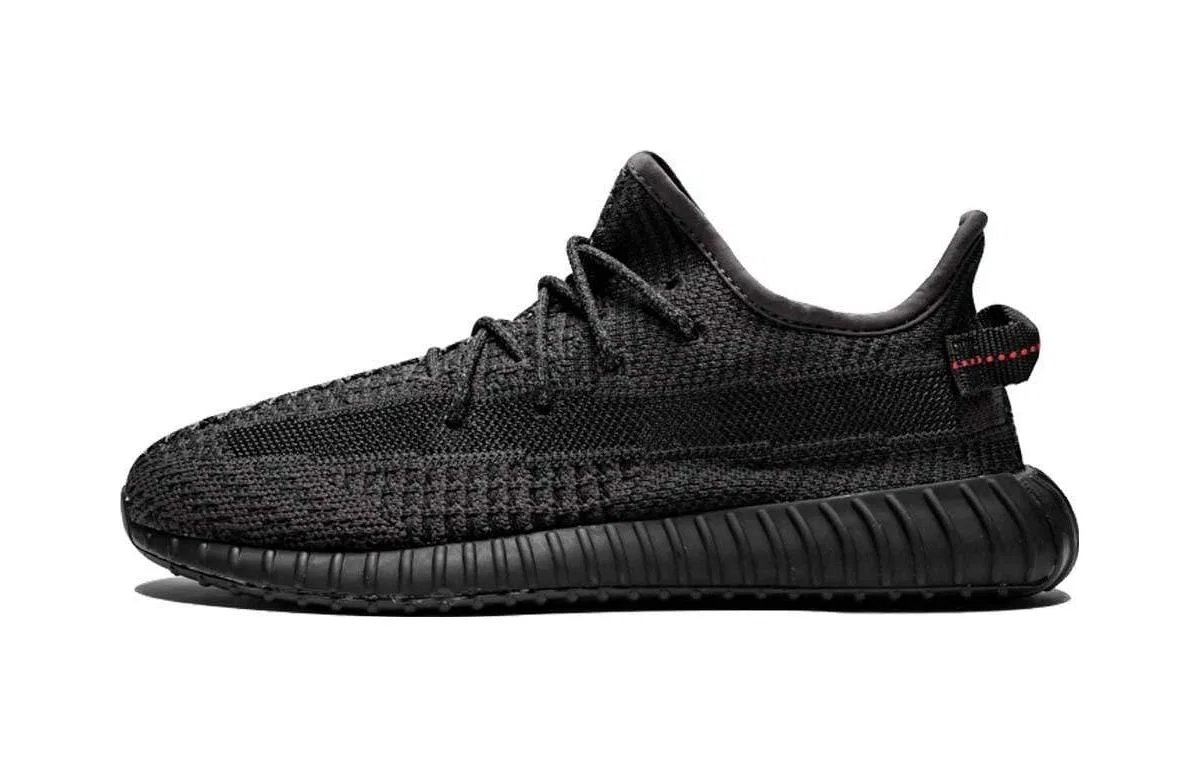 Детские кроссовки с принтом Yeezy Boost 350 V2 Black Non-Reflective Adidas Originals, Black