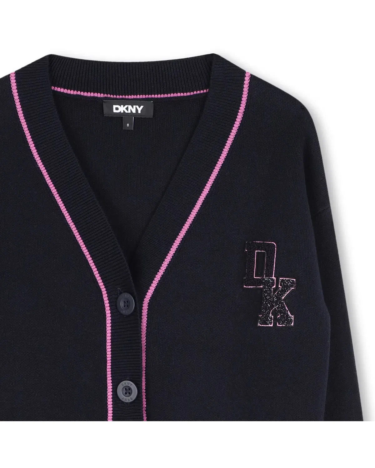 Детский вязаный жилет для девочек DKNY, Azul Marino — фото 2