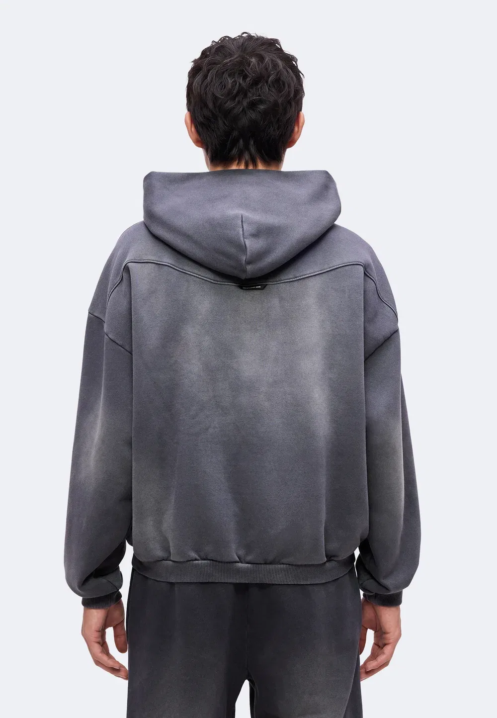 Стандартная толстовка с капюшоном, сильно выстиранная Nike Performance, Black/Pale Ivory — фото 3