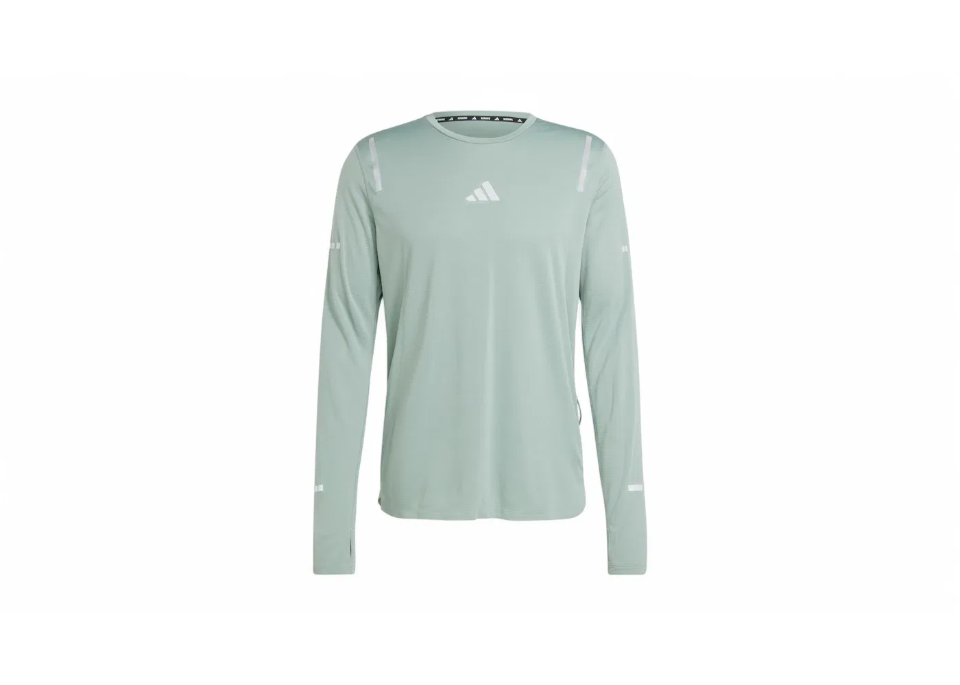Мужской топ с длинным рукавом Ultimate Reflective Adidas, цвет Silver Green
