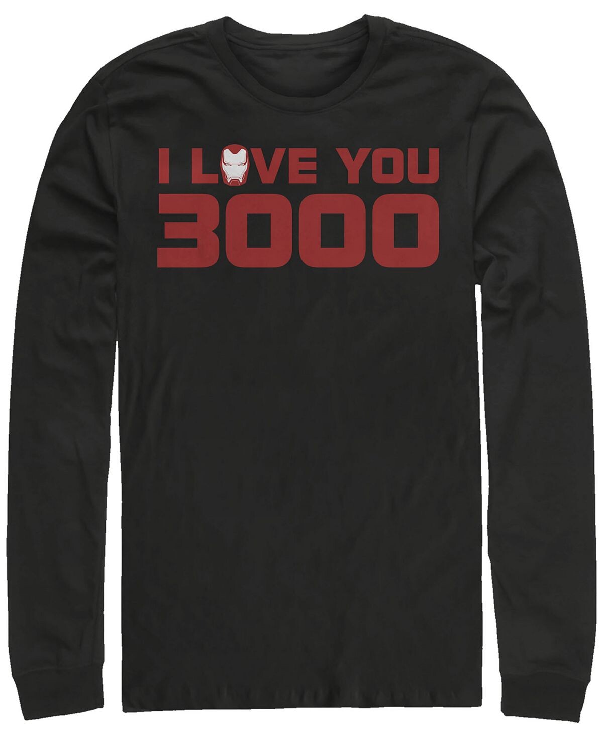 

Мужские мстители эндшпиль i love you 3000 шлем железного человека, футболка с длинным рукавом Fifth Sun, черный