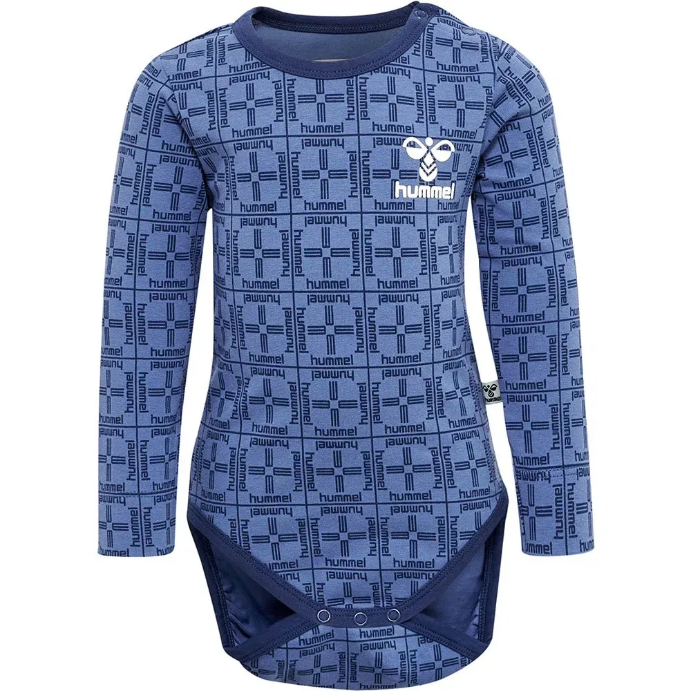 Боди с длинным рукавом Check Hummel, синий