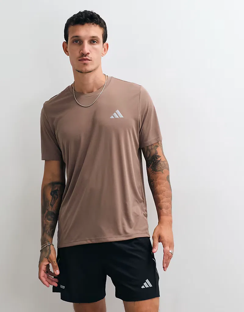 Футболка Adidas Performance Essential Run хаки