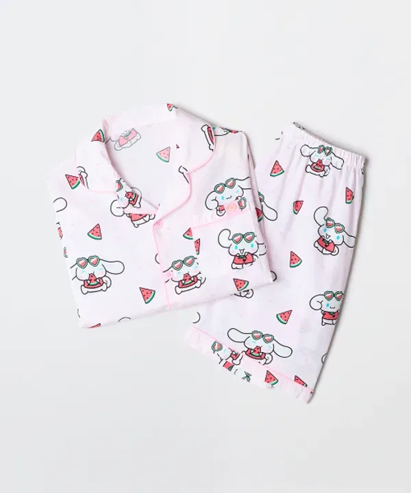 Пижама с коротким рукавом, Sanrio Characters, Spao Kids, розовый — фото 4