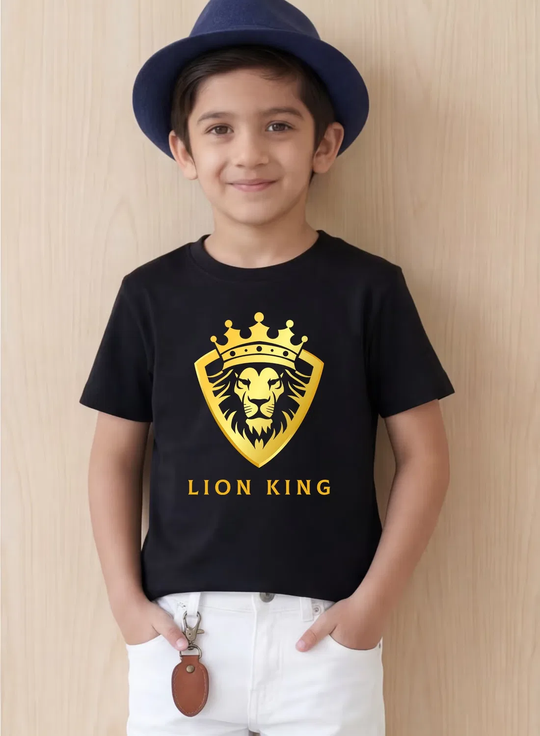 Футболка детская с принтом Lion King Funkaar, черный