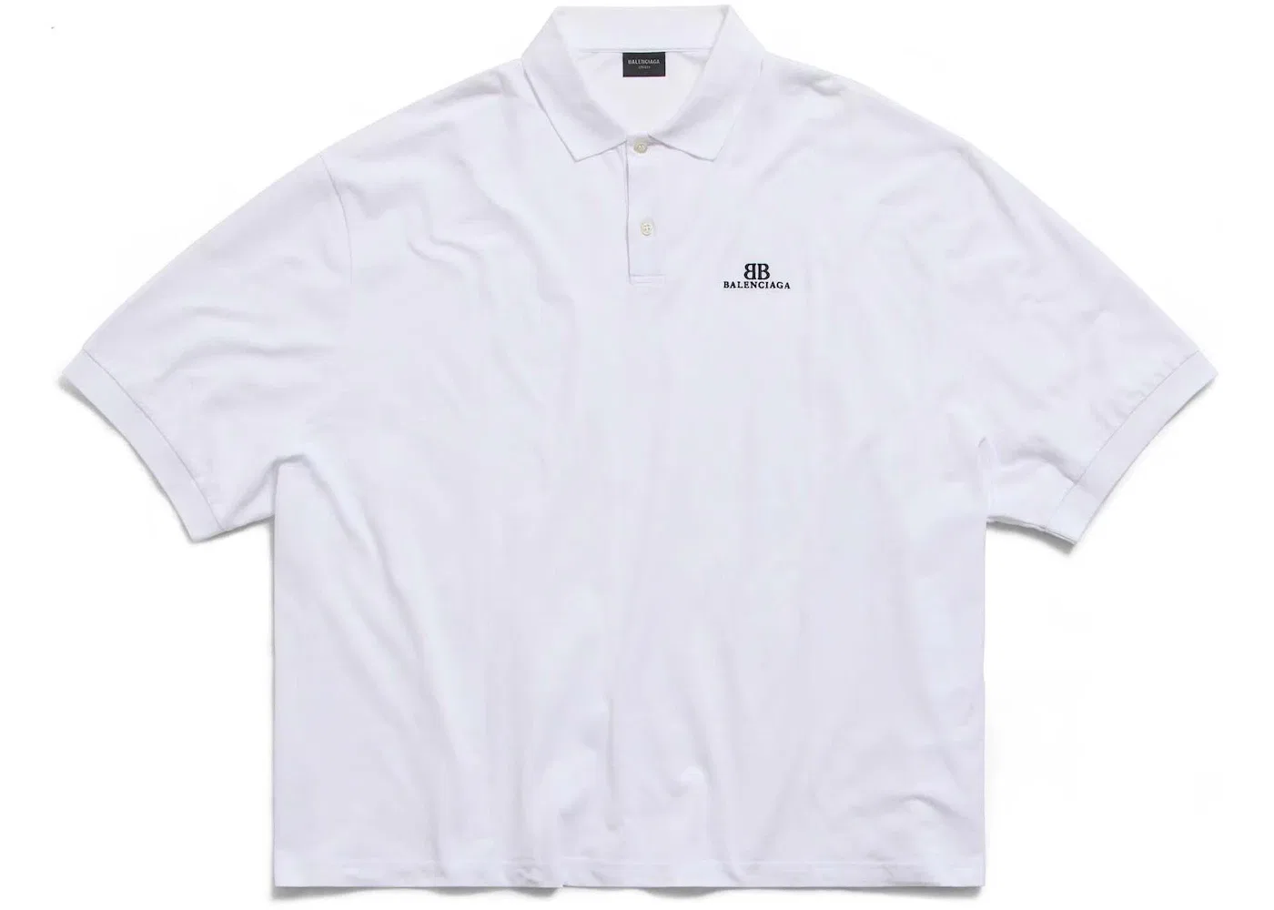 Мужское поло оверсайз Balenciaga, White