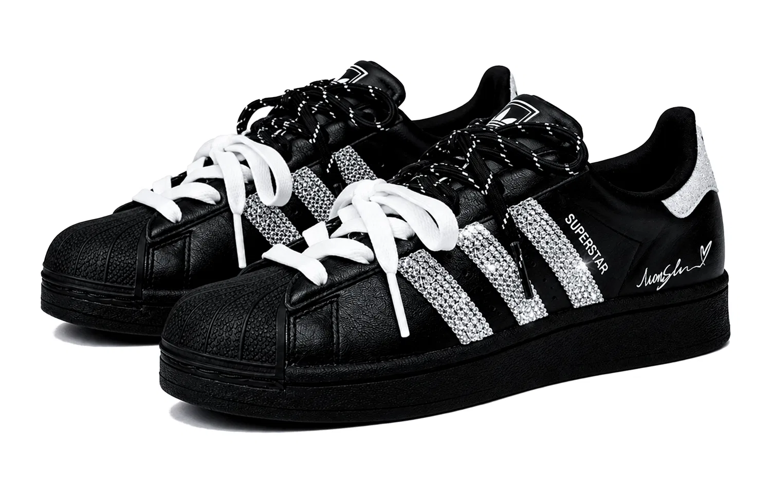 Детские кеды с закрытым носом Adidas Originals Superstar, Черный — фото 4