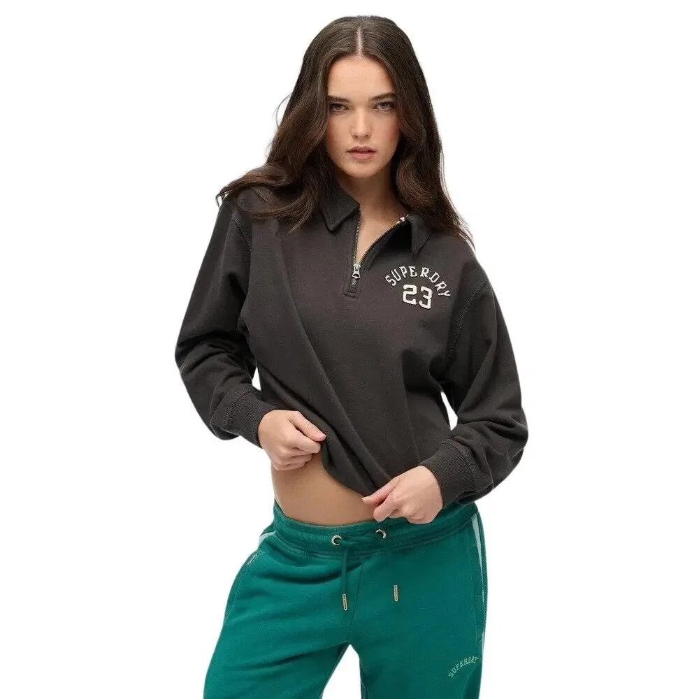 Женский свитшот с длинным рукавом Athletic Essentials Superdry, Schwarz