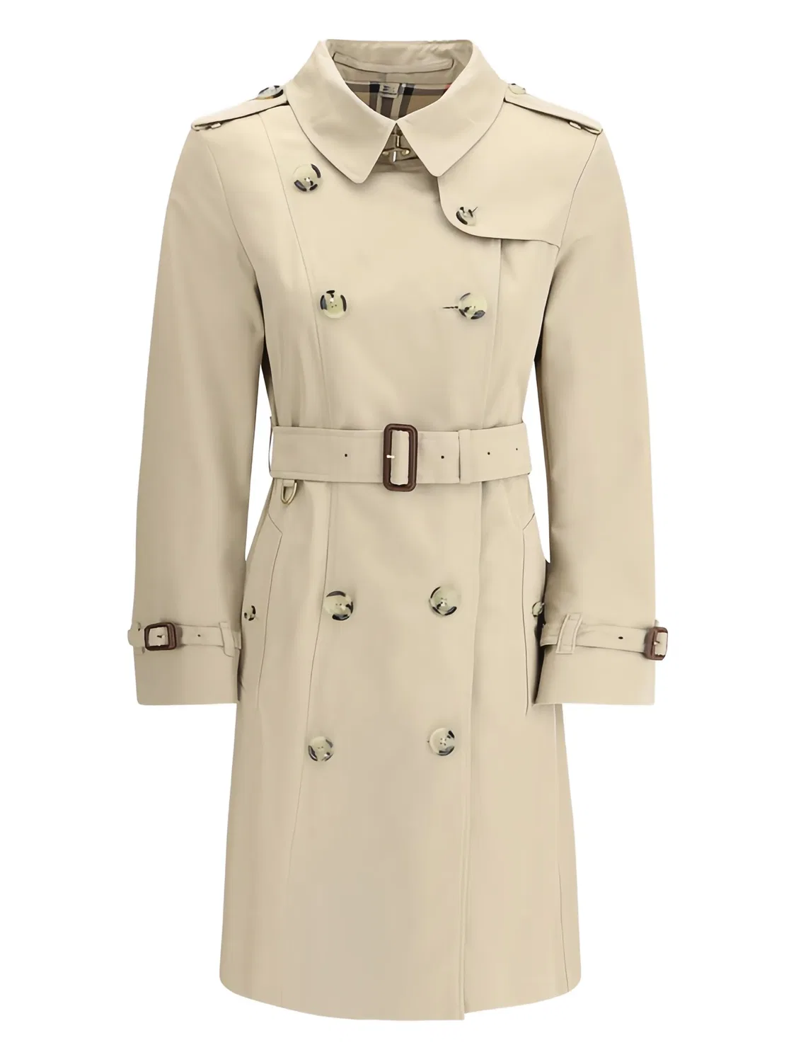 Тренч средней длины Chelsea Heritage Burberry, средне-бежевый