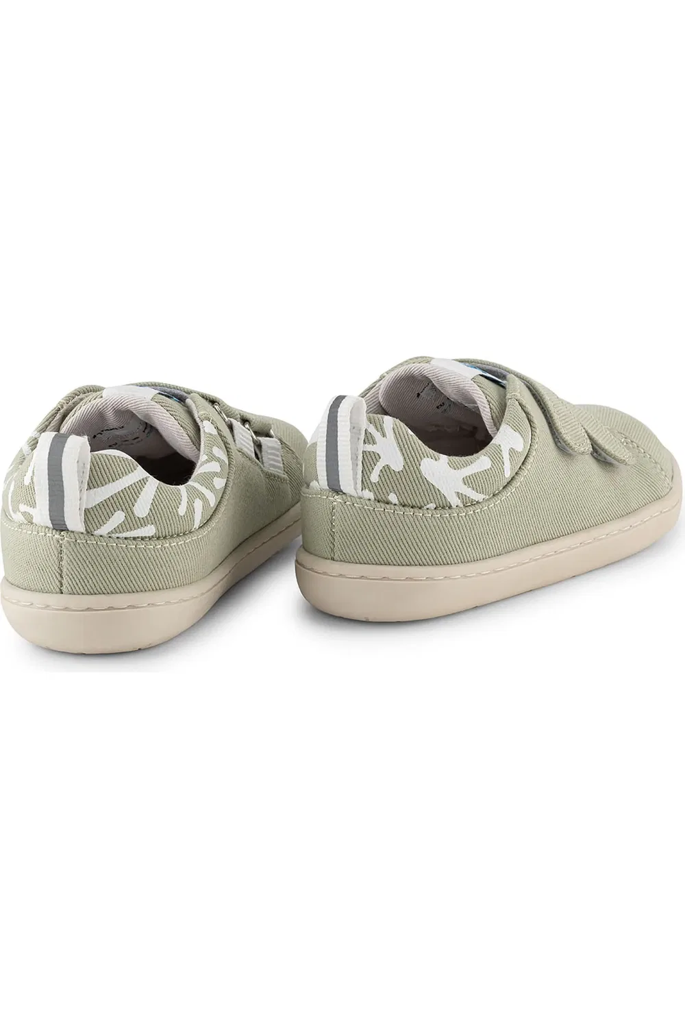 Детские кеды босоногие на широкой подошве Smart Walker Hopfrög Kids, Eco Nile Green — фото 2