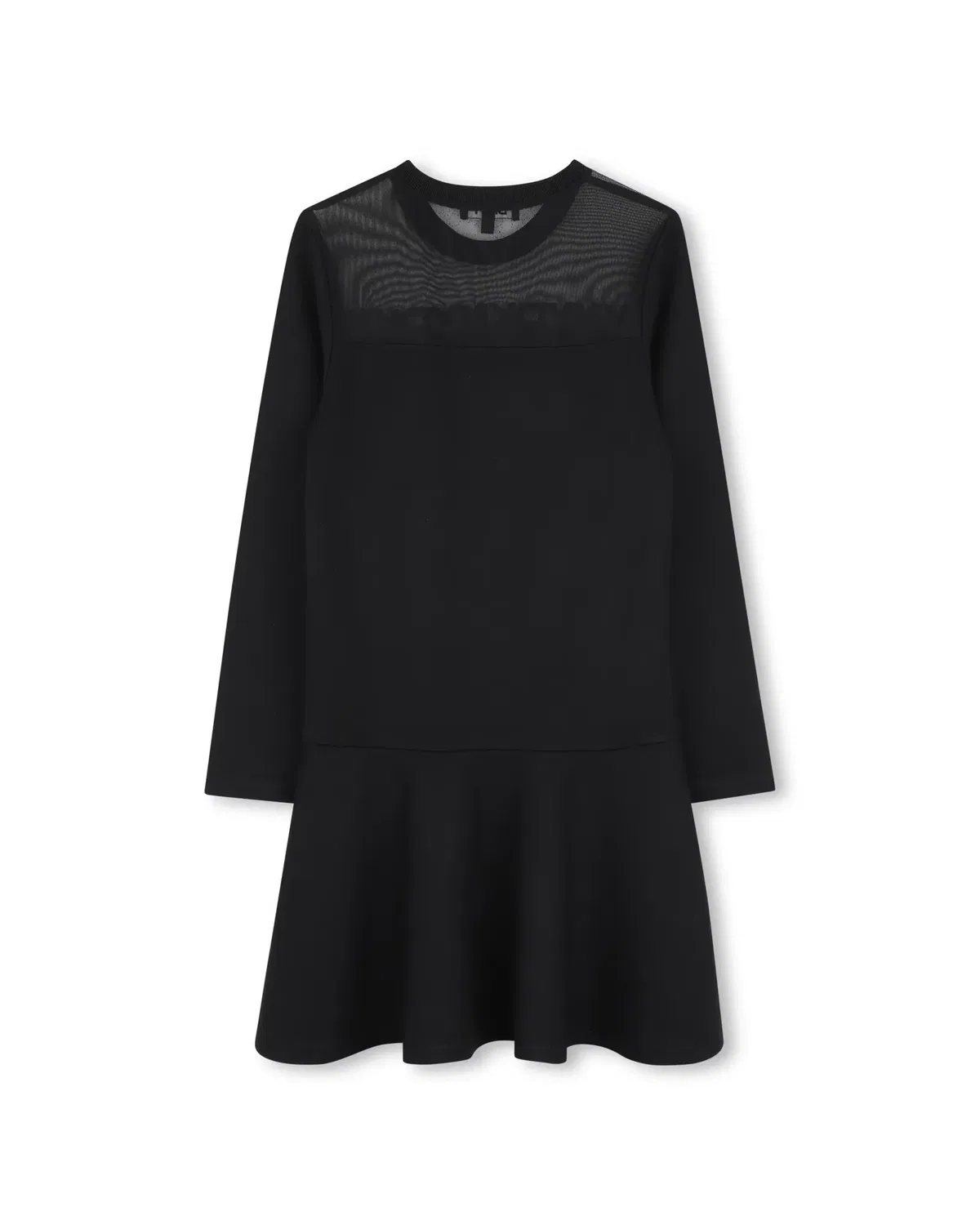 Детское платье для девочек с коротким рукавом DKNY, Negro — фото 3