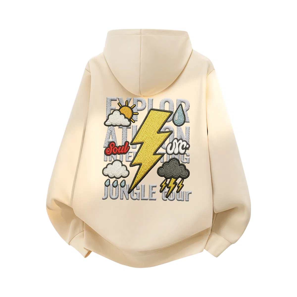 Детский свитшот уличного стиля MINISO, Light Beige